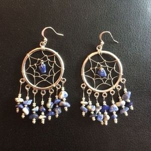 Sodalite Dreamcatcher earrings